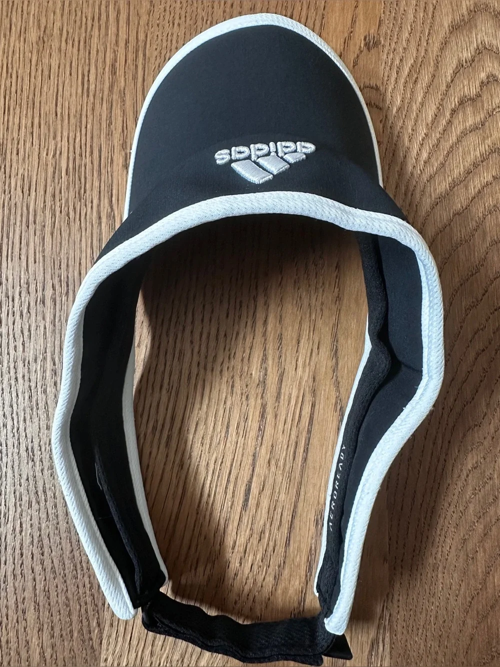 🔥3 FOR $25🔥 adidas Black Visor with White Logo and Trim